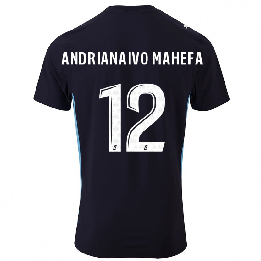 Danxen Herren Mathis Andrianaivo Mahefa #12 Schwarz Himmelblau Auswärtstrikot Trikot 2025/26 T-Shirt Schweiz