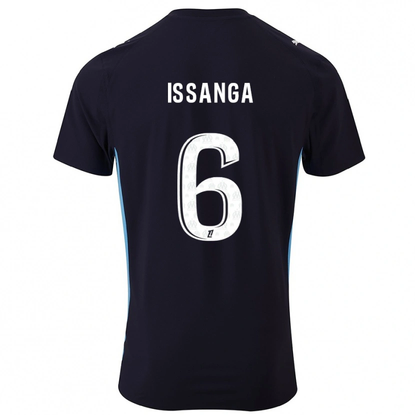 Danxen Herren Alexandre Issanga #6 Schwarz Himmelblau Auswärtstrikot Trikot 2025/26 T-Shirt Schweiz