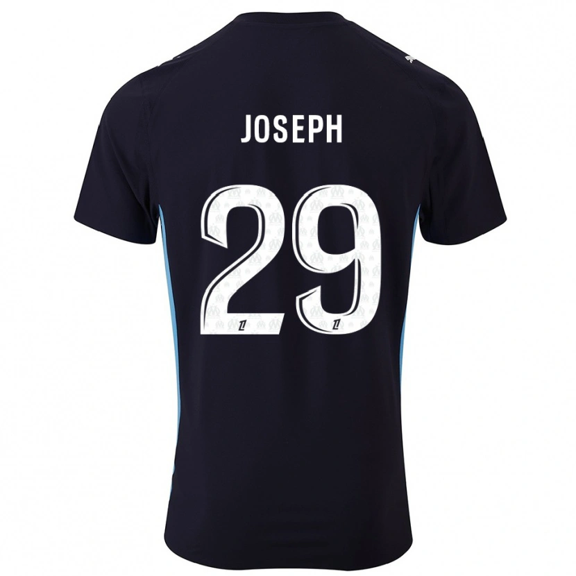 Danxen Herren Darlina Joseph #29 Schwarz Himmelblau Auswärtstrikot Trikot 2025/26 T-Shirt Schweiz