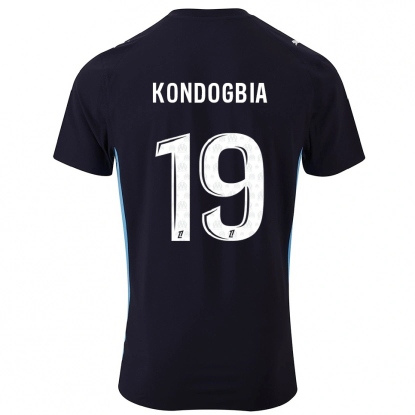 Danxen Herren Geoffrey Kondogbia #19 Schwarz Himmelblau Auswärtstrikot Trikot 2025/26 T-Shirt Schweiz