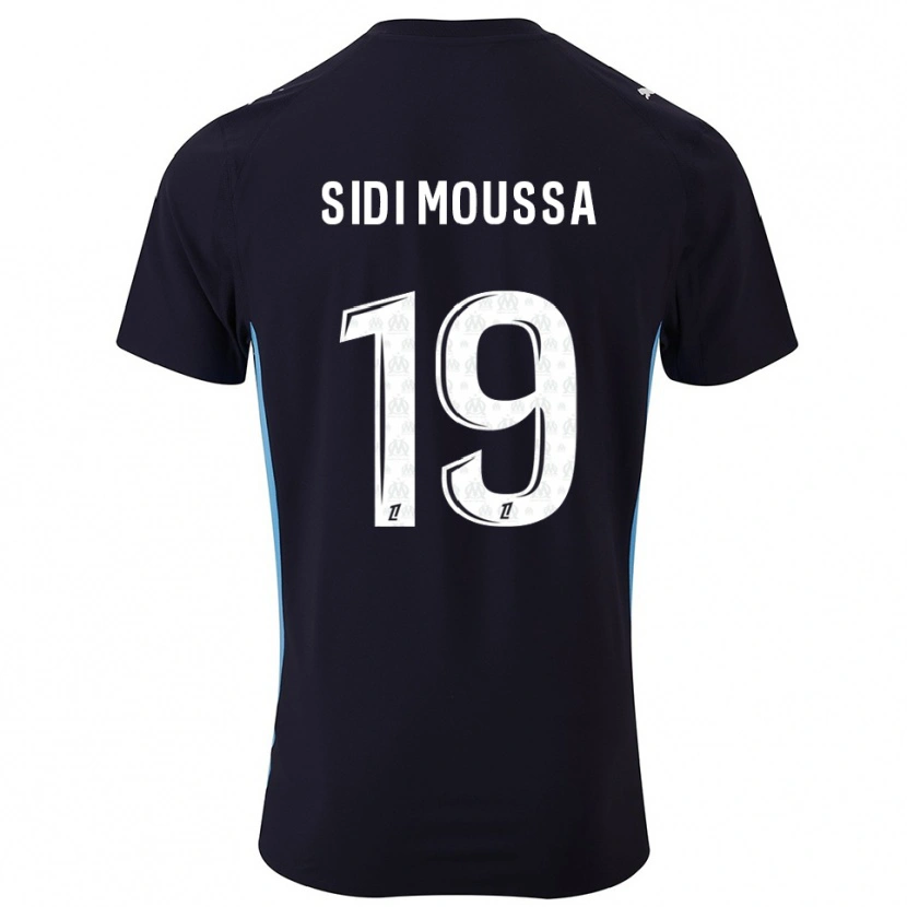 Danxen Herren Salima Sidi Moussa #19 Schwarz Himmelblau Auswärtstrikot Trikot 2025/26 T-Shirt Schweiz