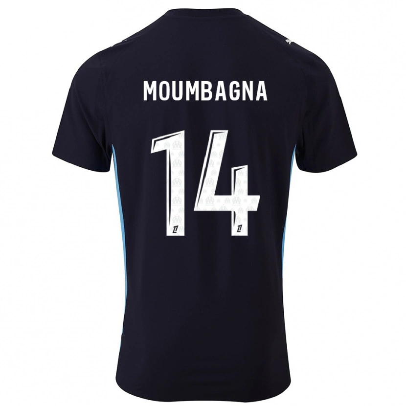 Danxen Herren Faris Moumbagna #14 Schwarz Himmelblau Auswärtstrikot Trikot 2025/26 T-Shirt Schweiz