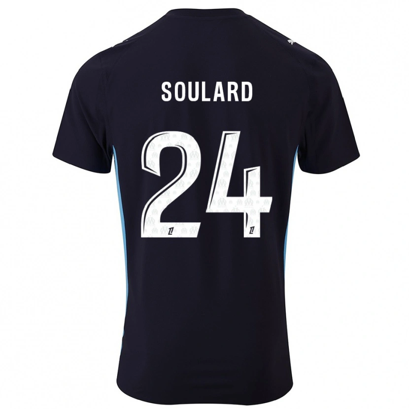 Danxen Herren Amandine Soulard #24 Schwarz Himmelblau Auswärtstrikot Trikot 2025/26 T-Shirt Schweiz