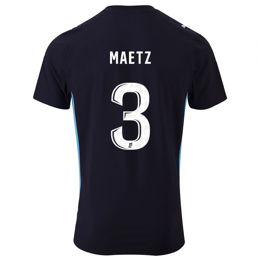 Danxen Herren Agathe Maetz #3 Schwarz Himmelblau Auswärtstrikot Trikot 2025/26 T-Shirt Schweiz