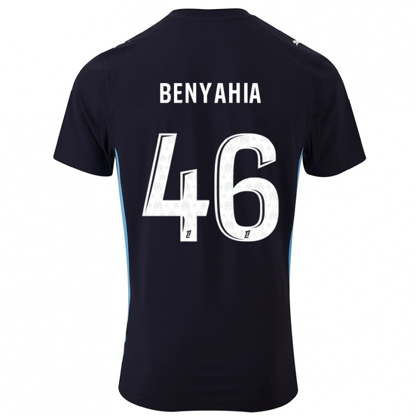Danxen Herren Aylan Benyahia-Tani #46 Schwarz Himmelblau Auswärtstrikot Trikot 2025/26 T-Shirt Schweiz