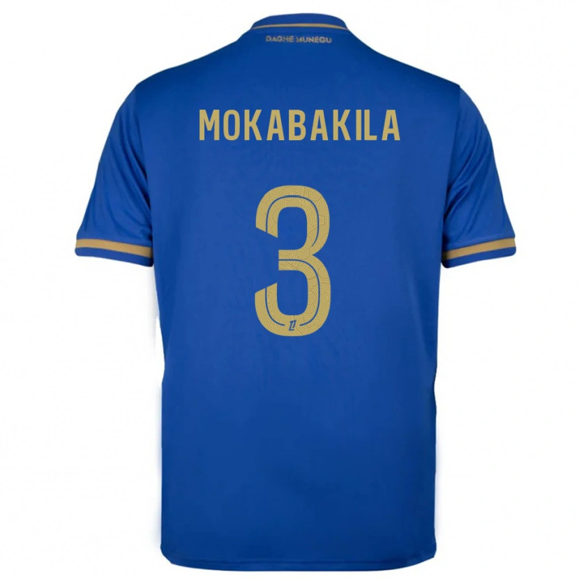 Danxen Herren Nick Mokabakila #3 Blau Gold Auswärtstrikot Trikot 2025/26 T-Shirt Schweiz