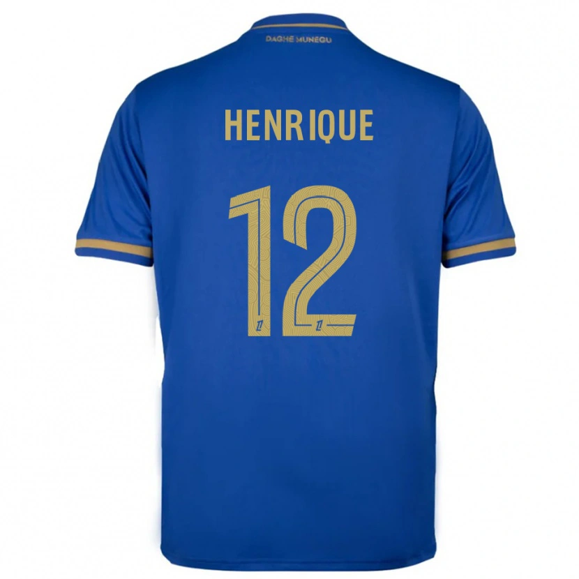 Danxen Herren Caio Henrique #12 Blau Gold Auswärtstrikot Trikot 2025/26 T-Shirt Schweiz