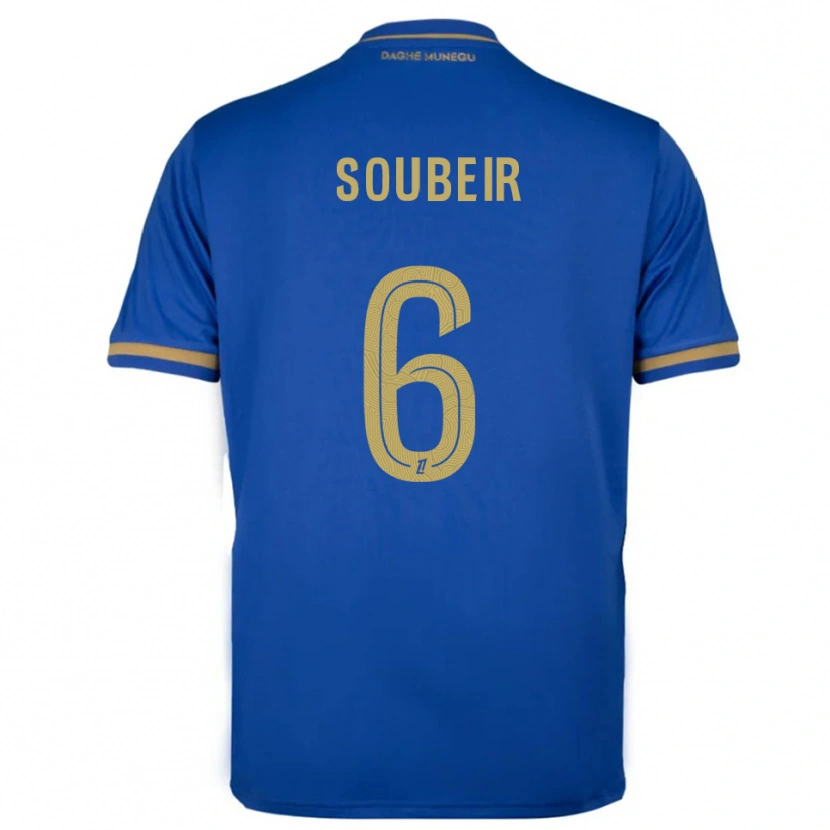 Danxen Herren Anis Soubeir #6 Blau Gold Auswärtstrikot Trikot 2025/26 T-Shirt Schweiz