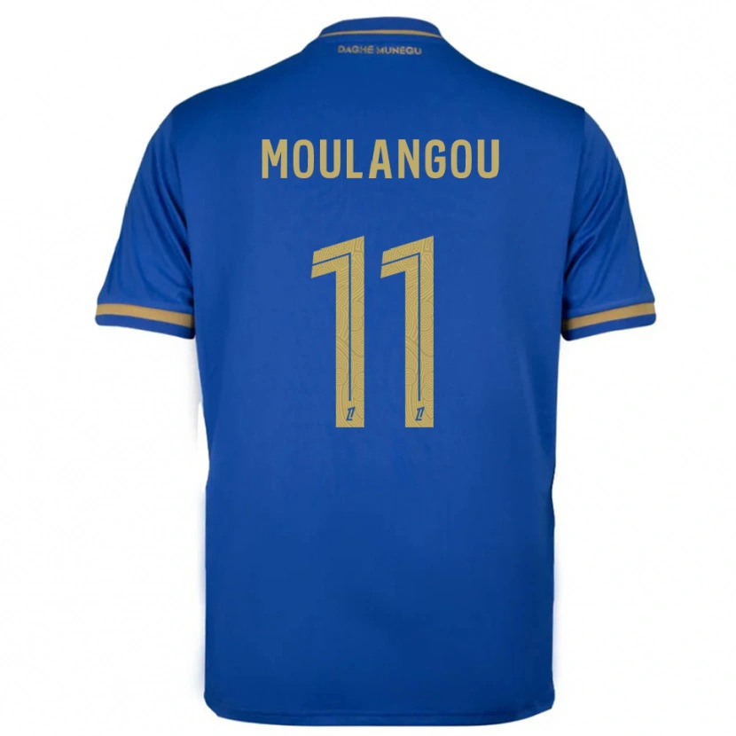 Danxen Herren Kenan Moulangou #11 Blau Gold Auswärtstrikot Trikot 2025/26 T-Shirt Schweiz