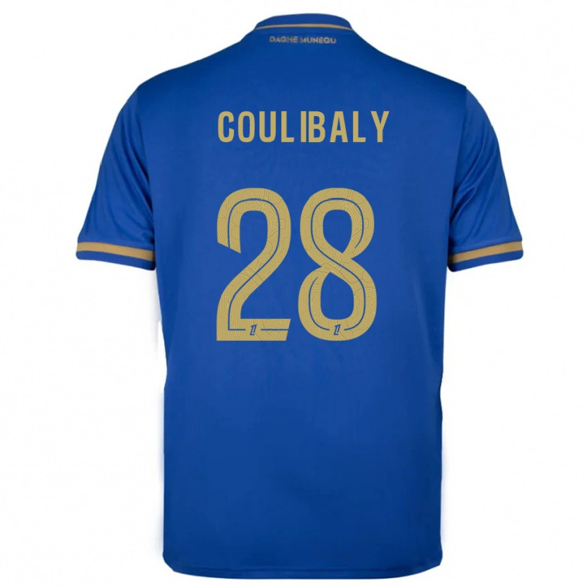 Danxen Herren Mamadou Coulibaly #28 Blau Gold Auswärtstrikot Trikot 2025/26 T-Shirt Schweiz