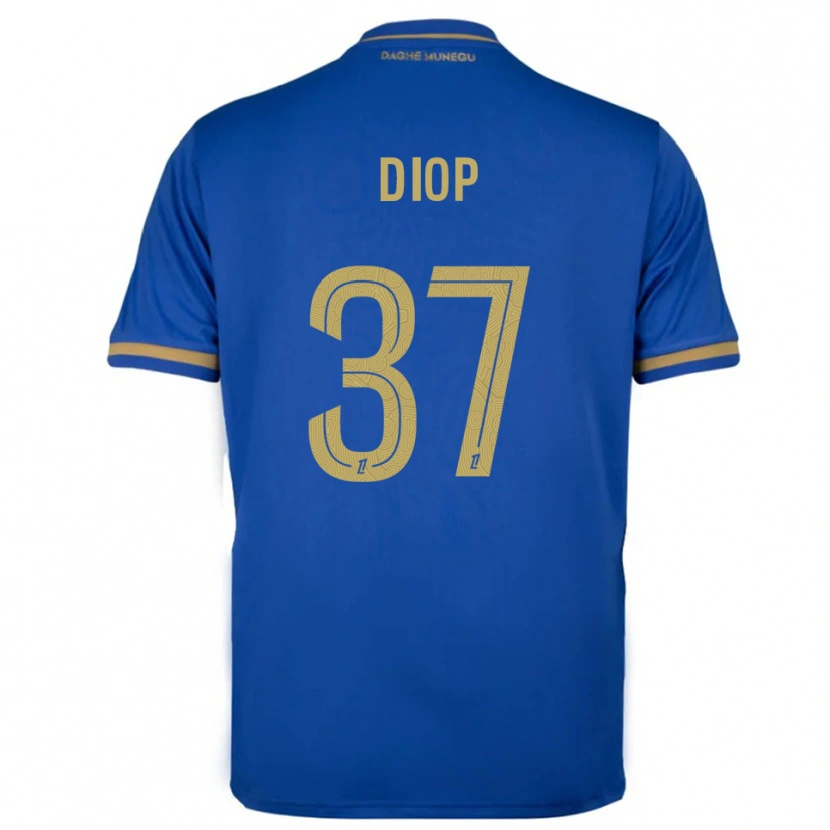Danxen Herren Edan Diop #37 Blau Gold Auswärtstrikot Trikot 2025/26 T-Shirt Schweiz