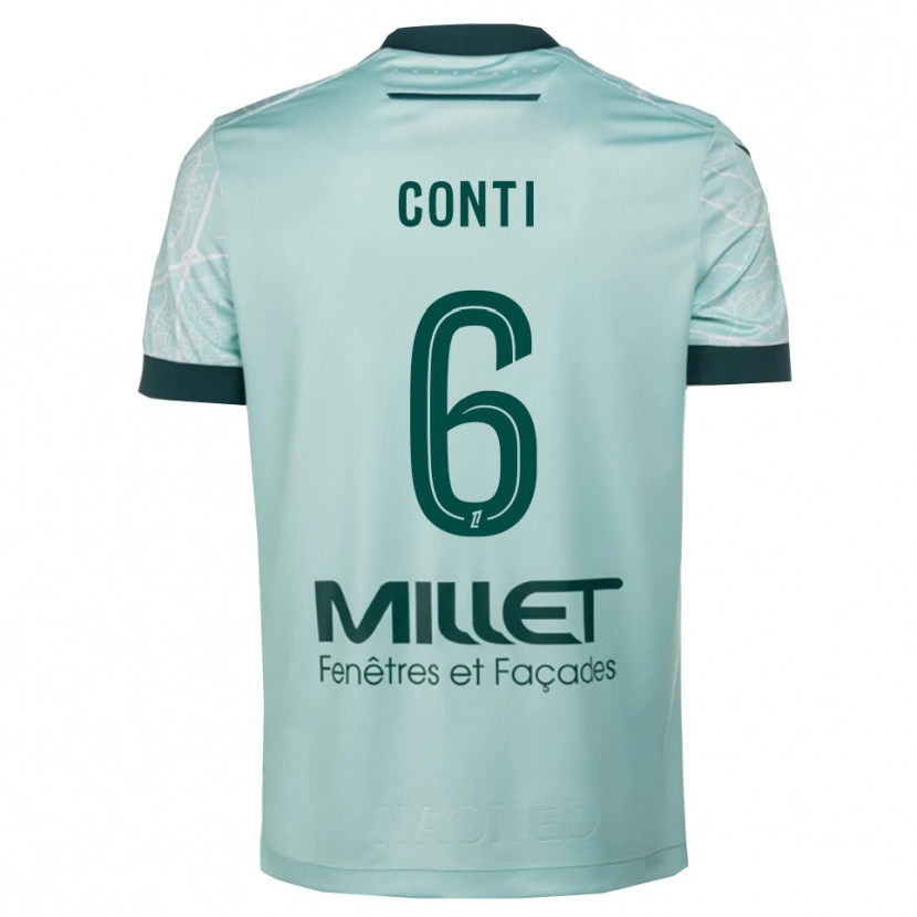 Danxen Herren Alexandre Conti #6 Grün Weiß Auswärtstrikot Trikot 2025/26 T-Shirt Schweiz