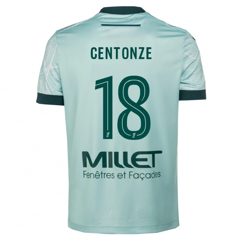 Danxen Herren Fabien Centonze #18 Grün Weiß Auswärtstrikot Trikot 2025/26 T-Shirt Schweiz