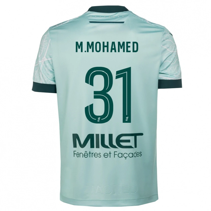 Danxen Herren Mostafa Mohamed #31 Grün Weiß Auswärtstrikot Trikot 2025/26 T-Shirt Schweiz