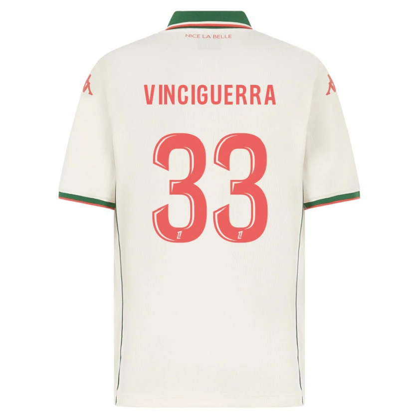 Danxen Herren Pauline Vinciguerra #33 Weiß Grün Auswärtstrikot Trikot 2025/26 T-Shirt Schweiz