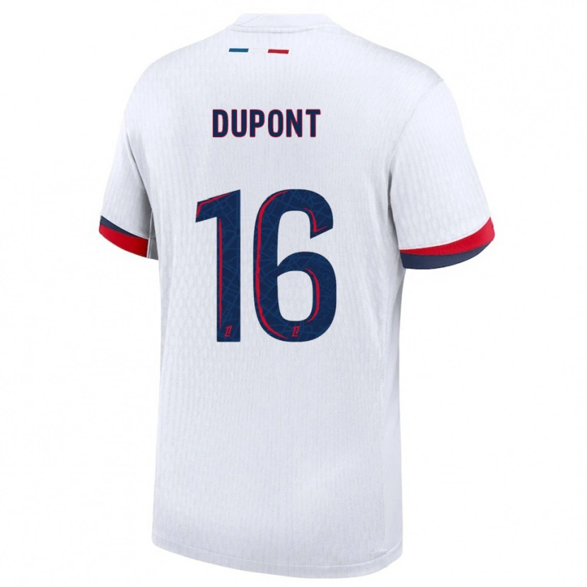 Danxen Herren Raphaël Dupont #16 Weiß Rot Auswärtstrikot Trikot 2025/26 T-Shirt Schweiz