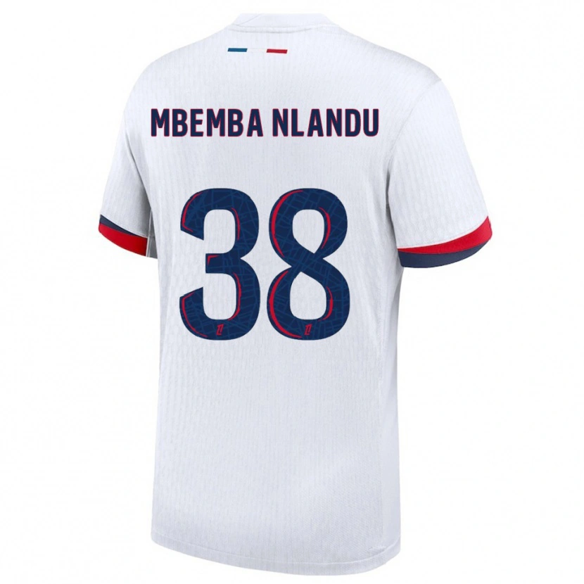 Danxen Herren Emmanuel Mbemba #38 Weiß Rot Auswärtstrikot Trikot 2025/26 T-Shirt Schweiz