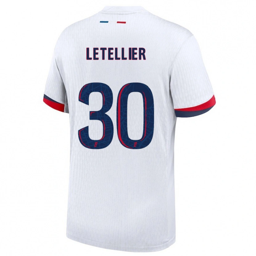 Danxen Herren Alexandre Letellier #30 Weiß Rot Auswärtstrikot Trikot 2025/26 T-Shirt Schweiz