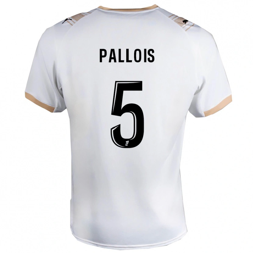 Danxen Herren Nicolas Pallois #5 Weiß Schwarz Auswärtstrikot Trikot 2025/26 T-Shirt Schweiz