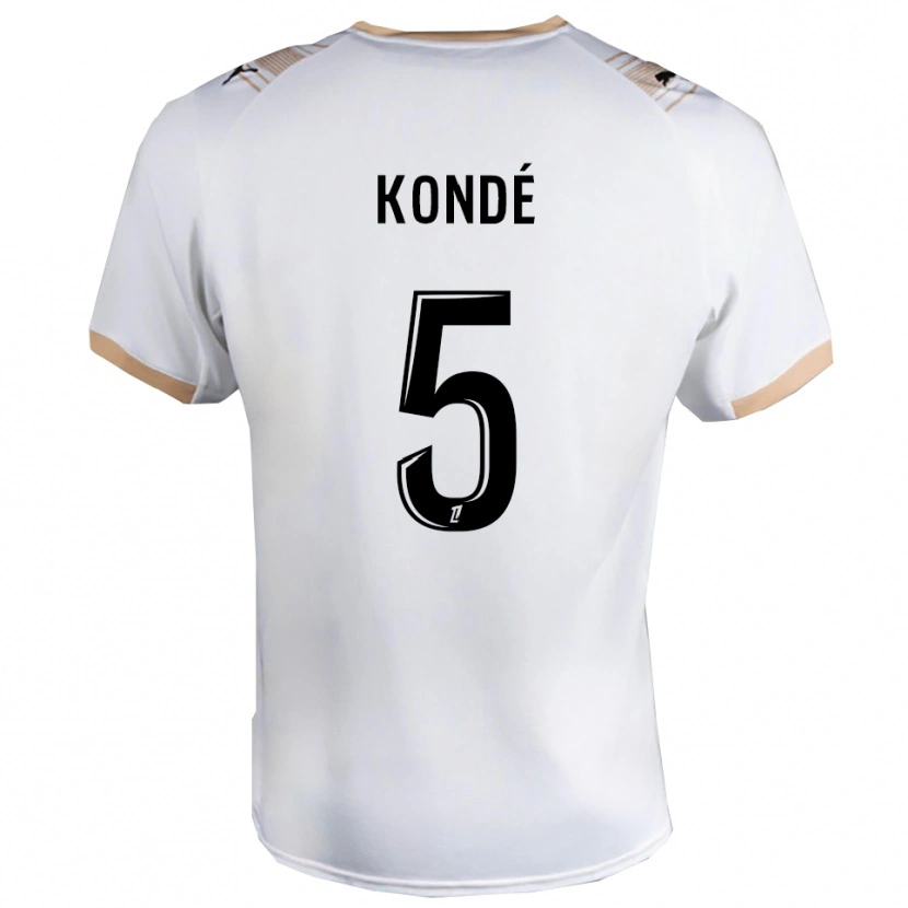 Danxen Herren Jean-Charles Kondé #5 Weiß Schwarz Auswärtstrikot Trikot 2025/26 T-Shirt Schweiz