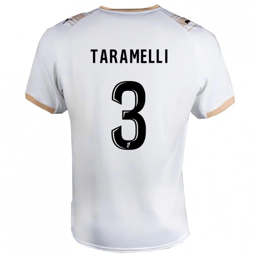 Danxen Herren Valentin Taramelli #3 Weiß Schwarz Auswärtstrikot Trikot 2025/26 T-Shirt Schweiz