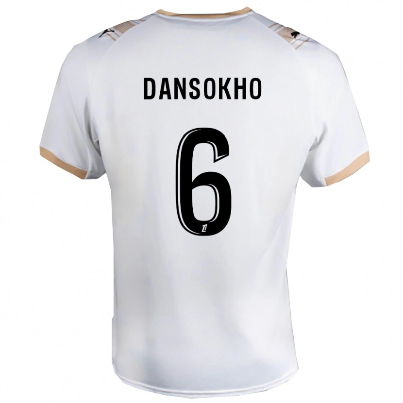 Danxen Herren Ansoumana Dansokho #6 Weiß Schwarz Auswärtstrikot Trikot 2025/26 T-Shirt Schweiz