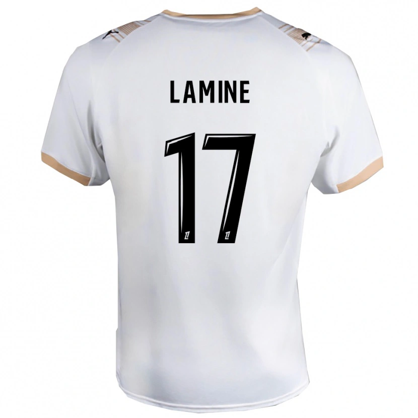 Danxen Herren Mana Lamine #17 Weiß Schwarz Auswärtstrikot Trikot 2025/26 T-Shirt Schweiz