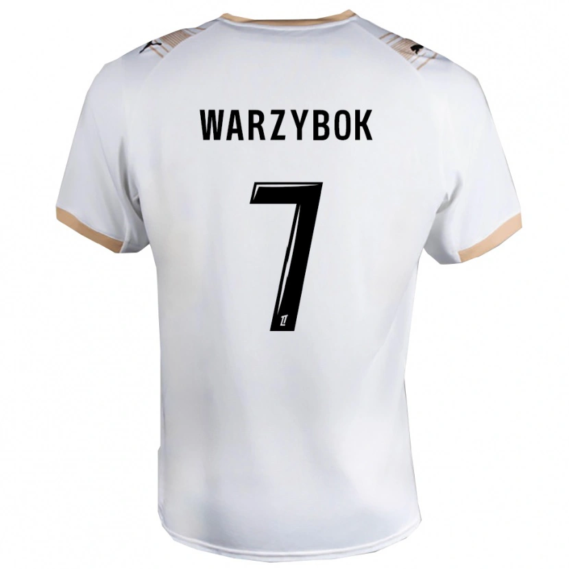 Danxen Herren Olivier Warzybok #7 Weiß Schwarz Auswärtstrikot Trikot 2025/26 T-Shirt Schweiz