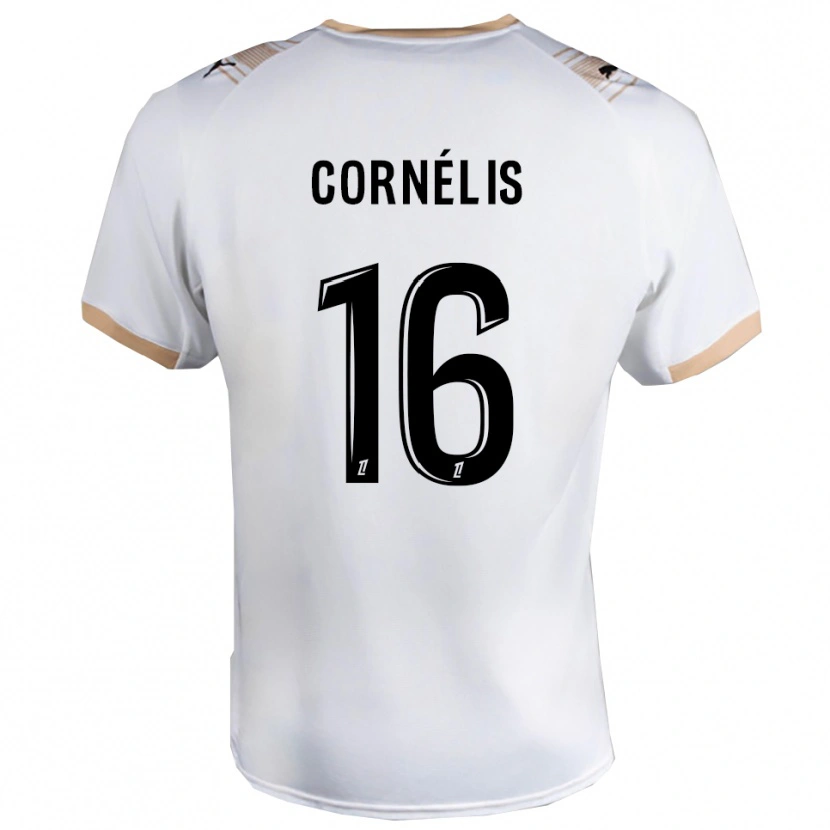 Danxen Herren Aristide Cornélis #16 Weiß Schwarz Auswärtstrikot Trikot 2025/26 T-Shirt Schweiz