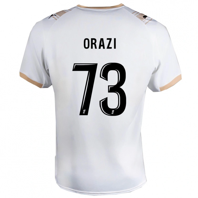 Danxen Herren Ike Orazi #73 Weiß Schwarz Auswärtstrikot Trikot 2025/26 T-Shirt Schweiz