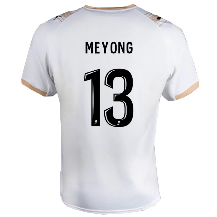 Danxen Herren Charlène Meyong #13 Weiß Schwarz Auswärtstrikot Trikot 2025/26 T-Shirt Schweiz