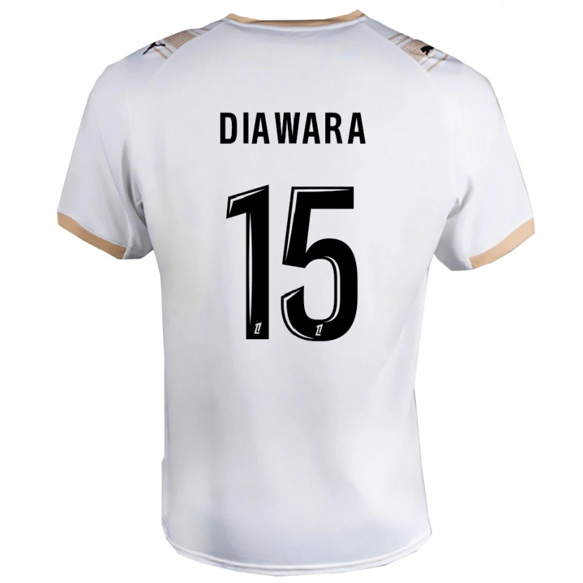 Danxen Herren Lamine Diawara #15 Weiß Schwarz Auswärtstrikot Trikot 2025/26 T-Shirt Schweiz