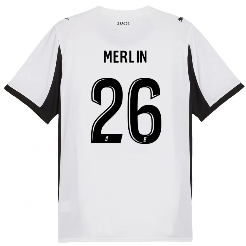 Danxen Herren Quentin Merlin #26 Weiß Schwarz Auswärtstrikot Trikot 2025/26 T-Shirt Schweiz