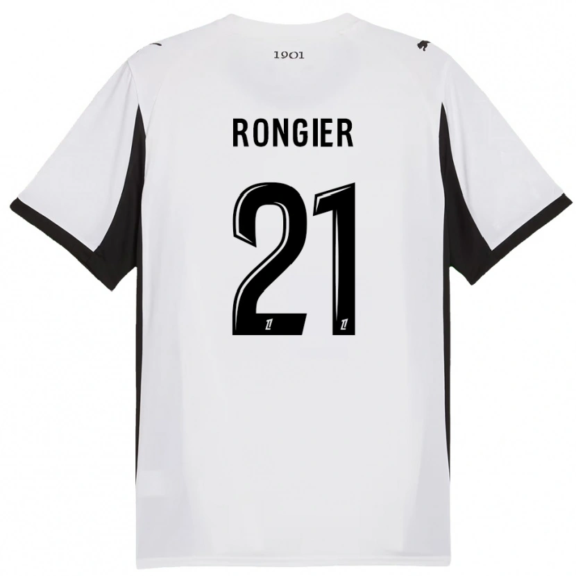 Danxen Herren Valentin Rongier #21 Weiß Schwarz Auswärtstrikot Trikot 2025/26 T-Shirt Schweiz