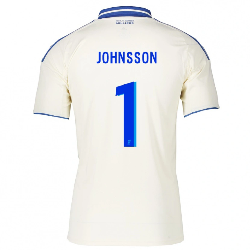 Danxen Herren Karl-Johan Johnsson #1 Champagner Blau Auswärtstrikot Trikot 2025/26 T-Shirt Schweiz