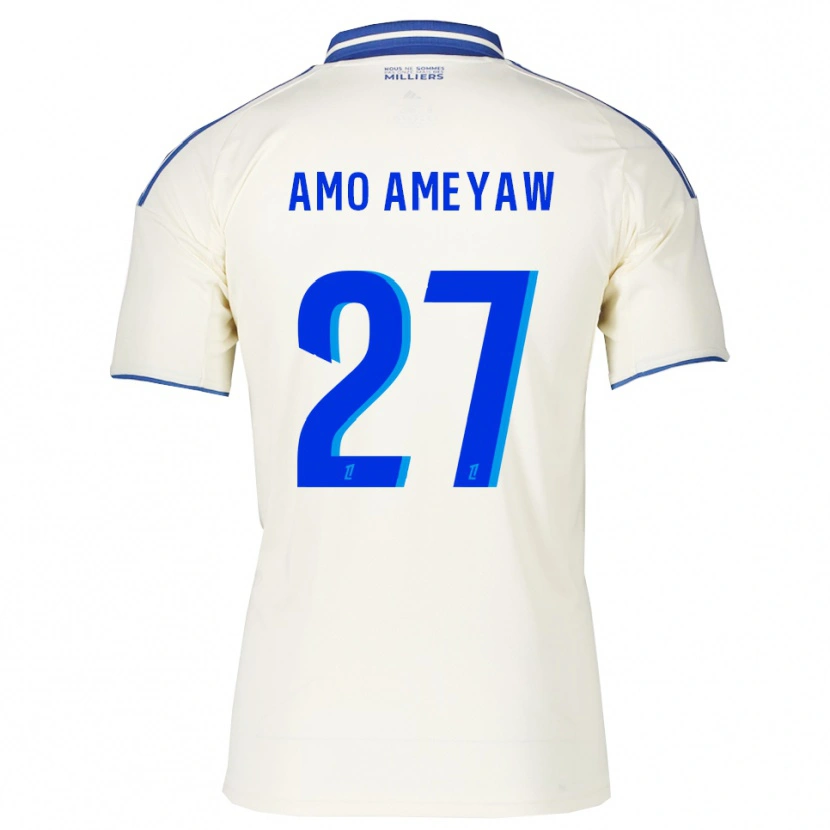Danxen Herren Samuel Amo-Ameyaw #27 Champagner Blau Auswärtstrikot Trikot 2025/26 T-Shirt Schweiz