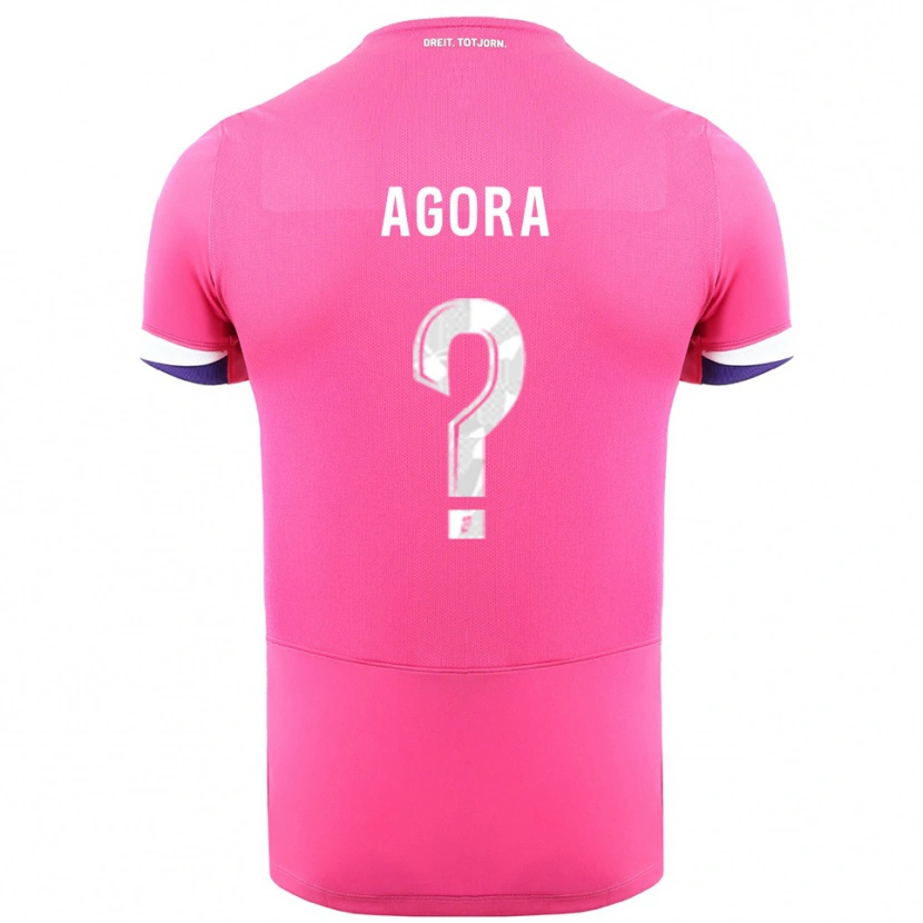 Danxen Herren Yannick Agora #0 Rosa Weiß Auswärtstrikot Trikot 2025/26 T-Shirt Schweiz