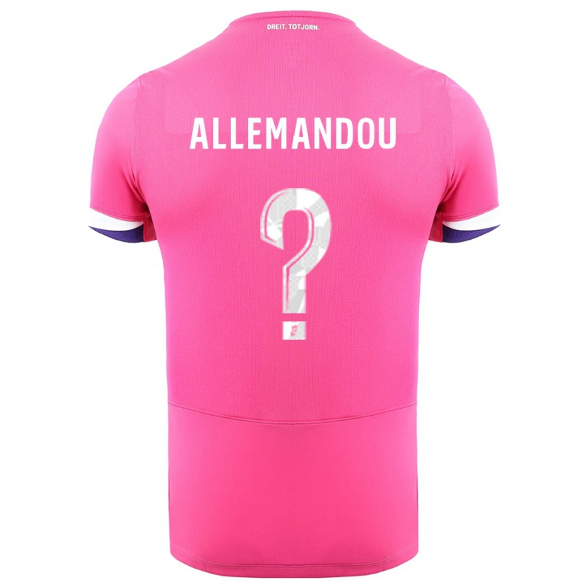 Danxen Herren Teddy Allemandou #0 Rosa Weiß Auswärtstrikot Trikot 2025/26 T-Shirt Schweiz