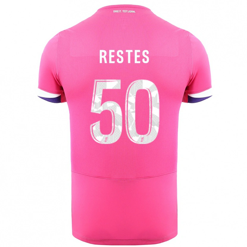 Danxen Herren Guillaume Restes #50 Rosa Weiß Auswärtstrikot Trikot 2025/26 T-Shirt Schweiz