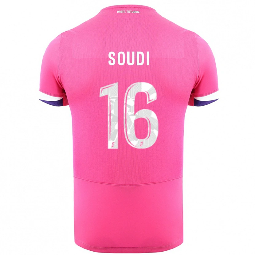 Danxen Herren Adam Soudi #16 Rosa Weiß Auswärtstrikot Trikot 2025/26 T-Shirt Schweiz