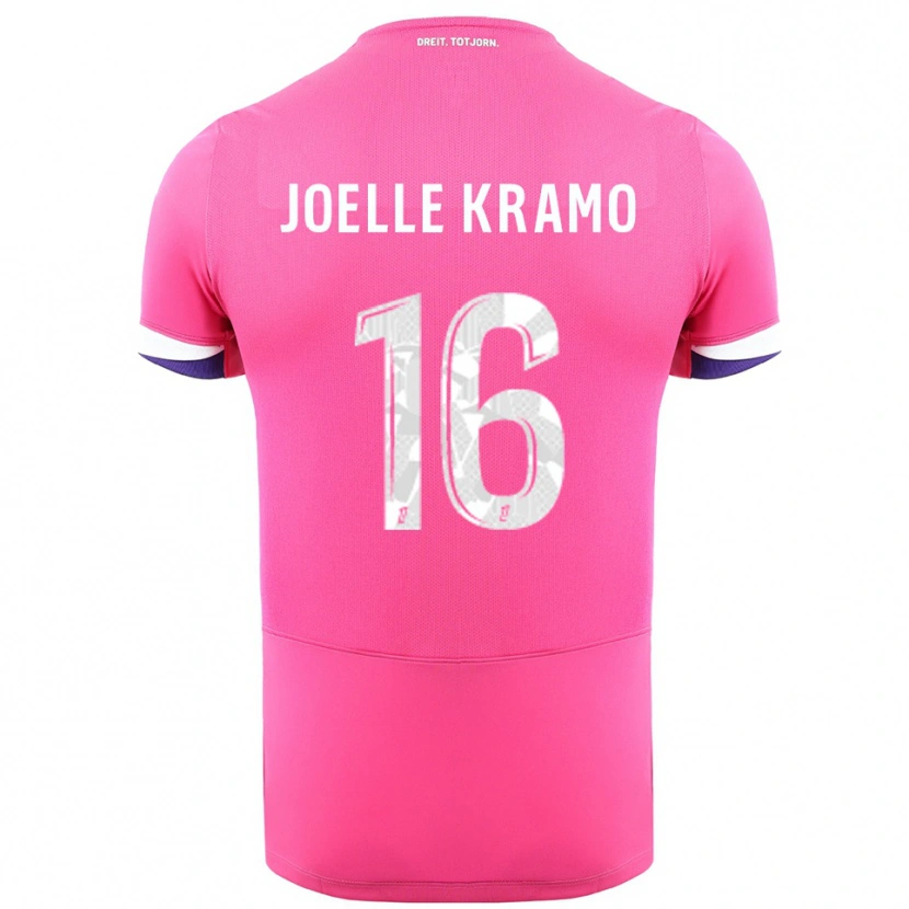 Danxen Herren Marie Joelle Kramo #16 Rosa Weiß Auswärtstrikot Trikot 2025/26 T-Shirt Schweiz