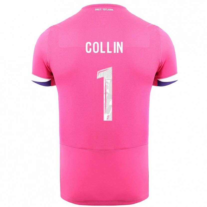 Danxen Herren Théo Collin #1 Rosa Weiß Auswärtstrikot Trikot 2025/26 T-Shirt Schweiz