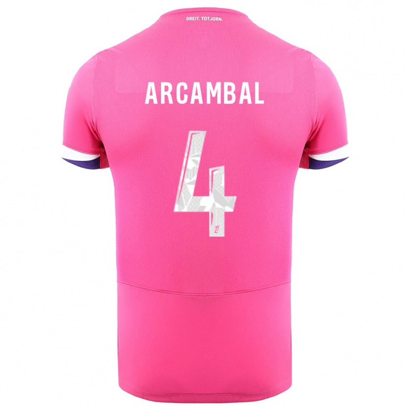 Danxen Herren Anais Arcambal #4 Rosa Weiß Auswärtstrikot Trikot 2025/26 T-Shirt Schweiz