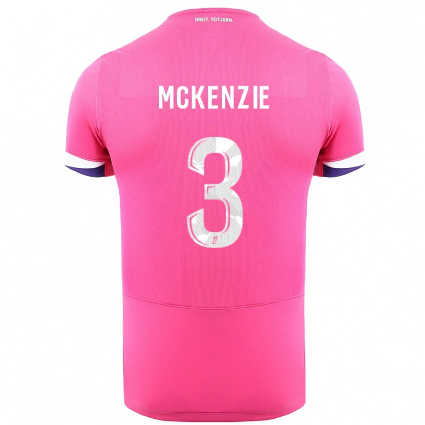 Danxen Herren Mark Mckenzie #3 Rosa Weiß Auswärtstrikot Trikot 2025/26 T-Shirt Schweiz