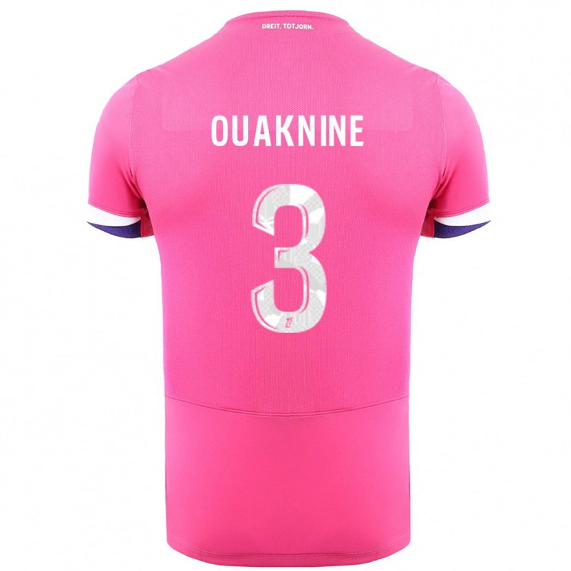 Danxen Herren Jules Ouaknine #3 Rosa Weiß Auswärtstrikot Trikot 2025/26 T-Shirt Schweiz