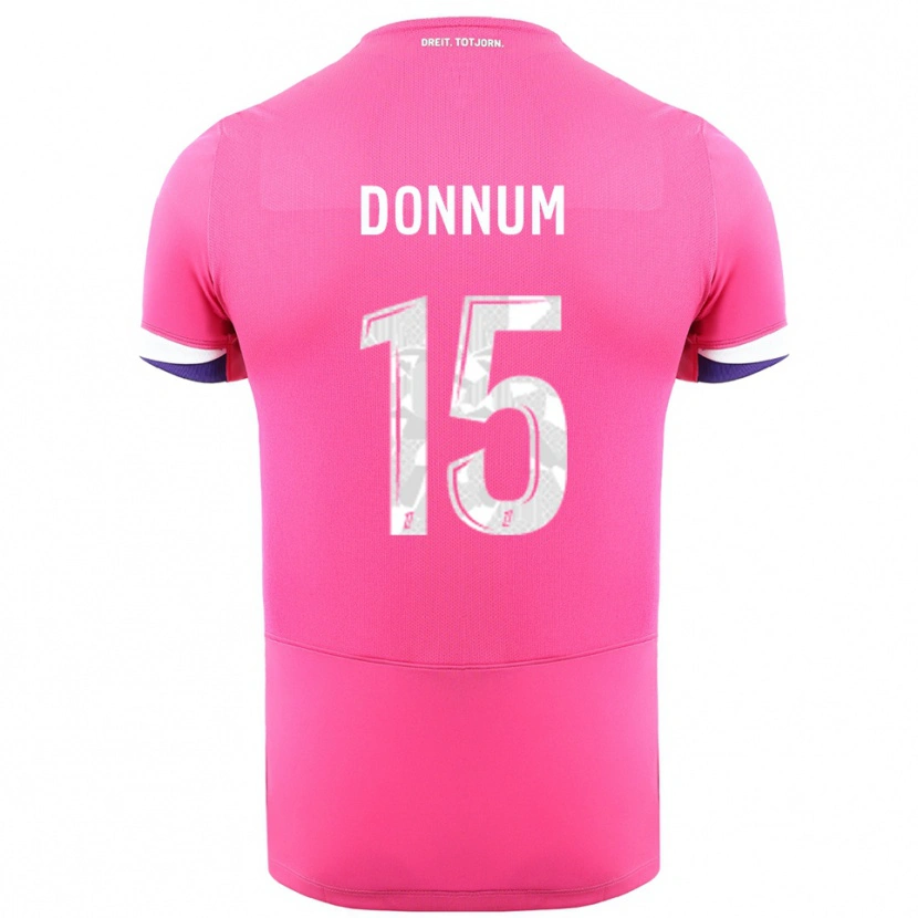 Danxen Herren Aron Dønnum #15 Rosa Weiß Auswärtstrikot Trikot 2025/26 T-Shirt Schweiz