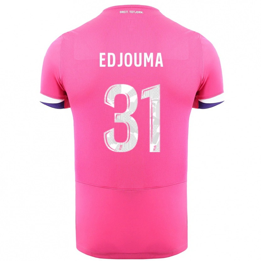 Danxen Herren Noah Edjouma #31 Rosa Weiß Auswärtstrikot Trikot 2025/26 T-Shirt Schweiz