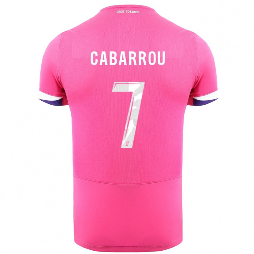 Danxen Herren Tom Cabarrou #7 Rosa Weiß Auswärtstrikot Trikot 2025/26 T-Shirt Schweiz