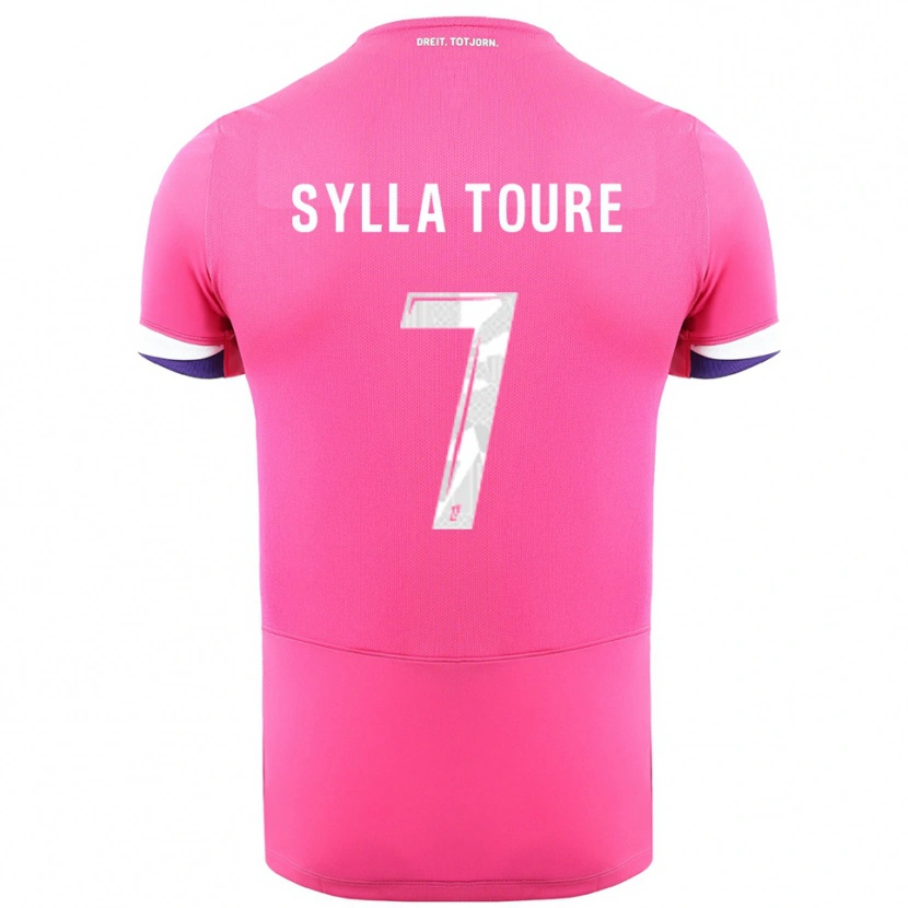 Danxen Herren Ismael Sylla Touré #7 Rosa Weiß Auswärtstrikot Trikot 2025/26 T-Shirt Schweiz