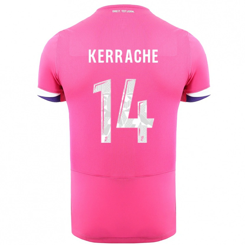 Danxen Herren Marina Kerrache #14 Rosa Weiß Auswärtstrikot Trikot 2025/26 T-Shirt Schweiz